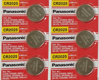 CR2025 Battery 3 Volt Lithium Coin Batteries (Pack of 6) By Panasonic