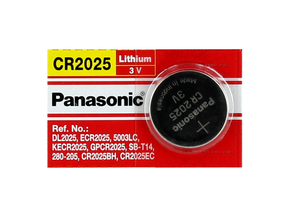 Panasonic 3 Volt Lithium Button Cell Watch Battery (ECR2025 CR2025)