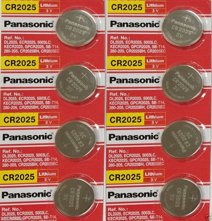 Panasonic Long Lasting for Digital Electronics CR2025 8 Batteries Per Pack Panasonic Long Lasting for Digital Electronics CR2025 8 Batteries Per Pack