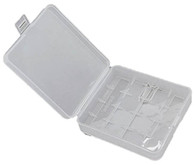 100  Loopacell AA Storage Case Holder white clear Holds 4 Batteries