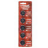 5 Pack Loopacell CR2032 Battery 3 Volt Lithium Battery Coin Button Cell