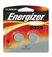 Energizer Lithium Coin Watch/Electronic Battery 2025, 2-Count
