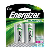 Energizer C2 Rechargeable, Size C, 2-Count