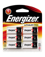 Energizer CR123a Lithium 3V Battery, (123 / CR123 Batteries) 6-Count