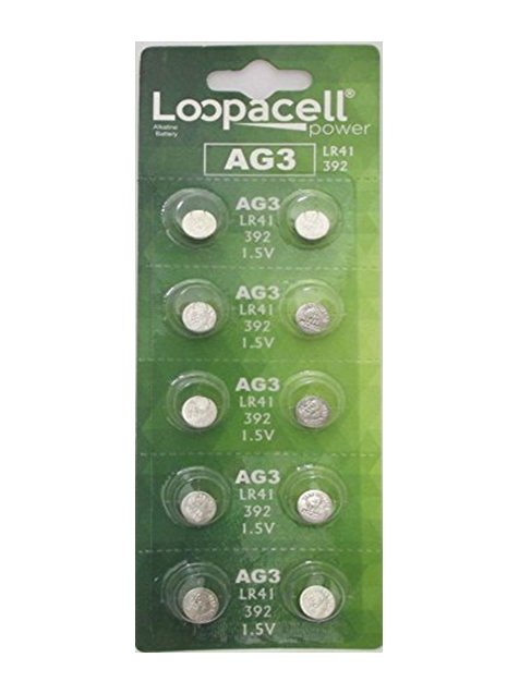 LOOPACELL AG10 LR1130 389 Alkaline Watch Batteries X 20 