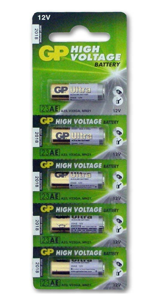 5PCS GP A23 12v Batería Alcalina 23A 23AE GP23 GP23A 23AE MN21 V23GA VR22 EL12