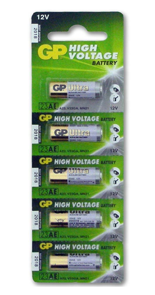 Gold Peak High Voltage A23 12V Alkaline Battery (23A, V23GA, MN21) - 1  Piece Tear Strip, Sold Individually