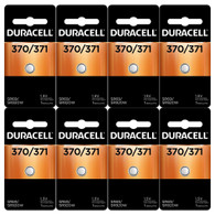 Duracell D370/371 1.55V Silver Oxide Watch/Electronic Button Cell Battery - 8 pk (D370-371PK)