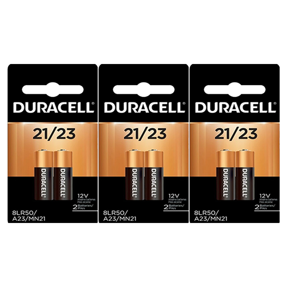 ryste galleri Rengør soveværelset Duracell 6 (3x2) Duralock MN21B2PK Watch/Electronic/Keyless Entry Batteries,  12V Alkaline - TheBatterySupplier.Com