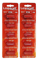 A23 12-Volt Alkaline Battery (10-Pack) By Loopacell