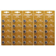 25 Loopacell SR44W SR44 357 V357 1131SO Silver Oxide Watch Battery