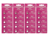 20 PC Loopacell 397 396 Silver Oxide 1.55V Coin Cell batteries
