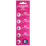 5 Loopacell 397 / 396 (SR726SW, SR726W) Silver Oxide Watch Battery