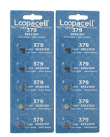 Loopacell Silver Oxide Batteries Size 379 (SR521SW) 10 Batteries