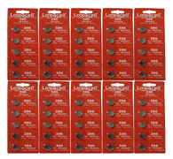 Loopacell 386 / 301 (SR43/W/SW) 1.55V Silver Oxide Watch Battery (50 Batteries)