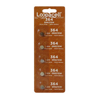 Loopacell 364 (SR621SW) 1.55V Silver Oxide Watch Battery (5 Batteries)
