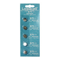 Loopacell 371 / 370 Silver Oxide Watch Battery (5 per Pack)
