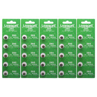 Loopacell 393 (SR48W) 1.55V Silver Oxide Watch Battery (25 Batteries)