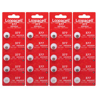 20 Loopacell 377 376 Silver Oxide Watch Batteries SR626SW SR626W