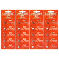 20 Loopacell 377 376 Silver Oxide Watch Batteries SR626SW SR626W