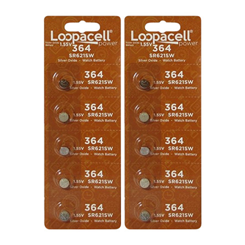 Loopacell (50) Baterías De Reloj Ag1 - Sr621, Sr621sw, 364, | Meses Sin Interés - Foto 6