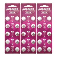 30 x Looapcell AG5 / 393 / LR754 Button Batteries