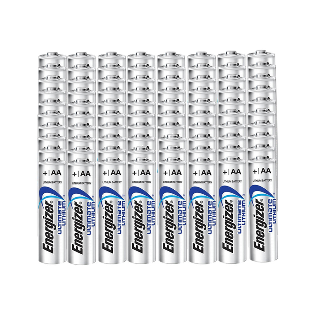 Energizer Ultimate AA L91 Lithium 1.5V Batteries x 80