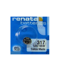 Renata 317 Button Cell watch battery
