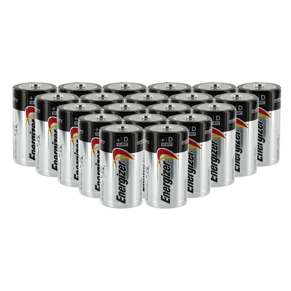 Energizer D Cell Batteries, Max Alkaline D Battery Size, (20 Count) 