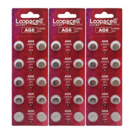 30 Pk AG6 LR920 371 Alkaline Button Coin Cell Battery