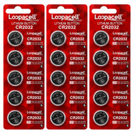 Loopacell 2032 Battery CR2032 Lithium 3v (3 Packs of 5)
