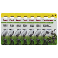 ZENIPOWER HEARING AID BATTERY A10 SIZE 10 7 PACK 42 TOTAL
