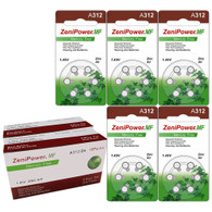 Zenipower Hearing Aid Batteries Size 312 Pack of 150