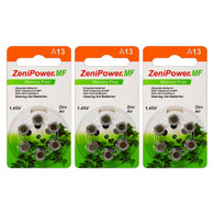 ZeniPower Hearing Aid Batteries Size: 13 (18 Batteries)