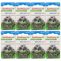 48-pack ZeniPower Cochlear Implant Batteries Size A675P Zero Mercury