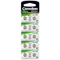 Camelion AG4 Button Cell Batteries, Alkaline Button Battery, 1.5V 10pcs Per Pack