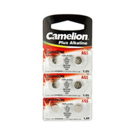 6 Piece Button Cell ag5-lr48-lr754-193-393 Alkaline Watch Batteries Camelion