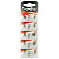Camelion AG6 Button Cell Batteries, Alkaline Button Battery, 1.5V 10-Pack