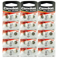 30 x Camelion AG6 / 371 / LR921 1.5V Button Cell Battery