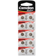 Camelion AG7-BP10 1.5V AG7 Alkaline Button Battery (10pcs)