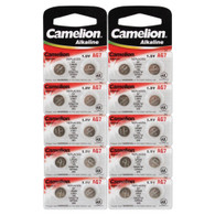 20 Camelion AG7 / LR57 / 195 / 395 Button Cell Battery