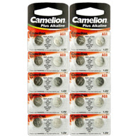 20 Pk Camelion AG8 LR1120 391 391A SR1120 LR55 Alkaline Button Cell Battery