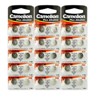 30 x AG8/381/391/LR1120 Camelion Button Batteries