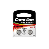 Camelion AG10 / 389 / LR1130 1.5V Button Cell Battery 2pk