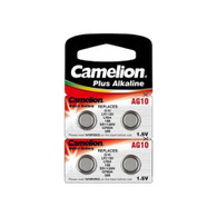 4 x AG10 / 389 / 390 / LR54 Camelion Button Batteries