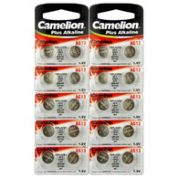 20 Camelion Alkaline AG13 LR44 - 1.5V Batteries.