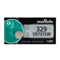 Murata SR731SW 329 39mAh 1.55V Silver Oxide Watch Battery - 1 Piece Tear Strip