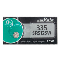 Murata 335 (SR512SW) 1.55V Silver Oxide Watch Battery (1 Battery)