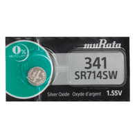 Murata 341 (SR714SW) 1.55V Silver Oxide Watch Battery (1 Battery)