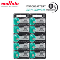 Murata 346 SR712SW 1PACK X (10PCS) Silver 1.55V Watch battery Made in Japan